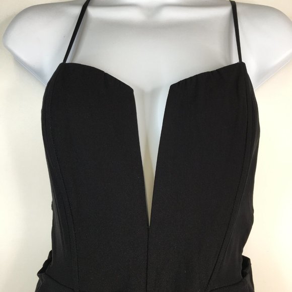 Nasty Gal Cutout Black Bustier Jumpsuit Size M - Picture 9 of 15